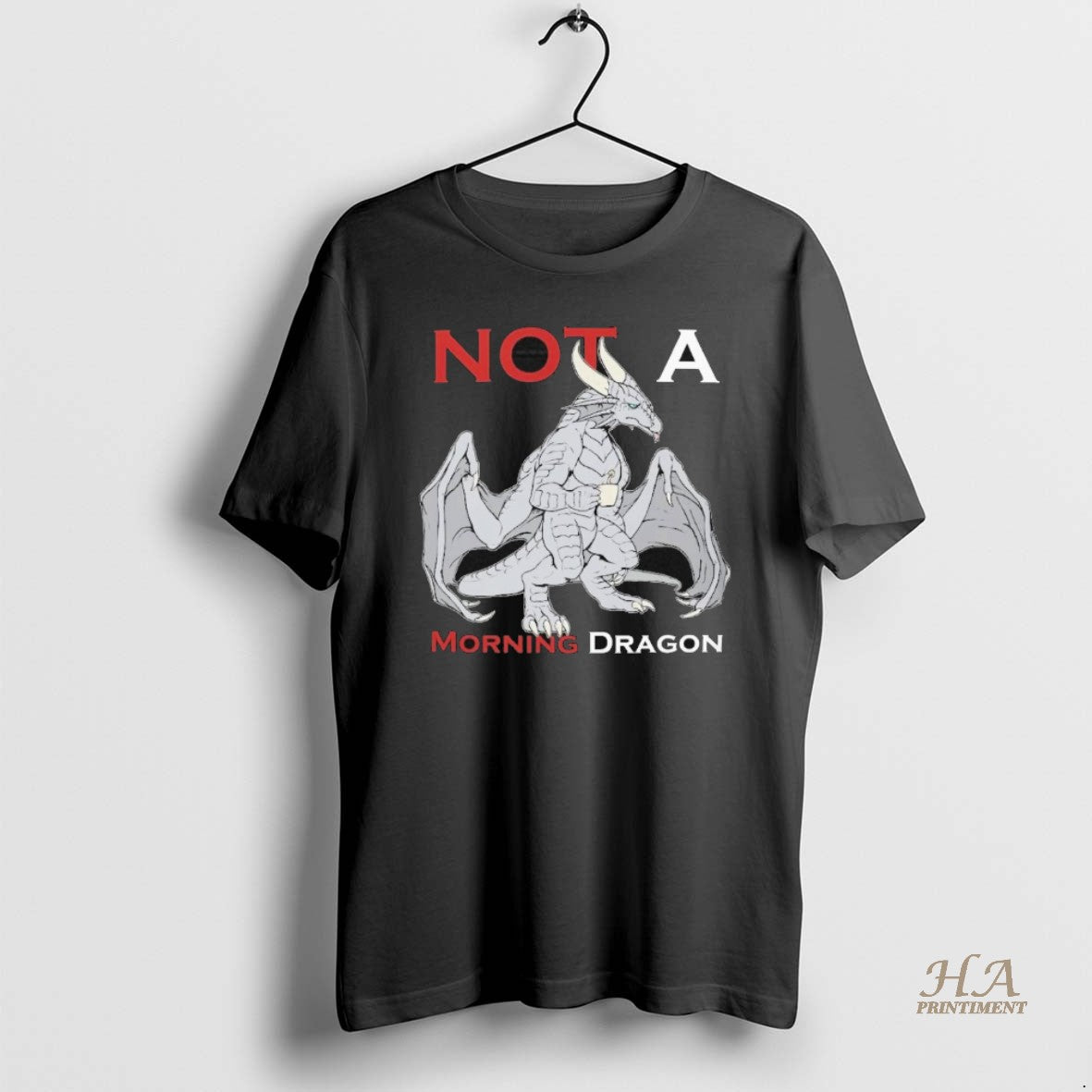Official Not A Morning Dragon Purple Shirt Hoodie Sweatshirt | PurePodTees.com