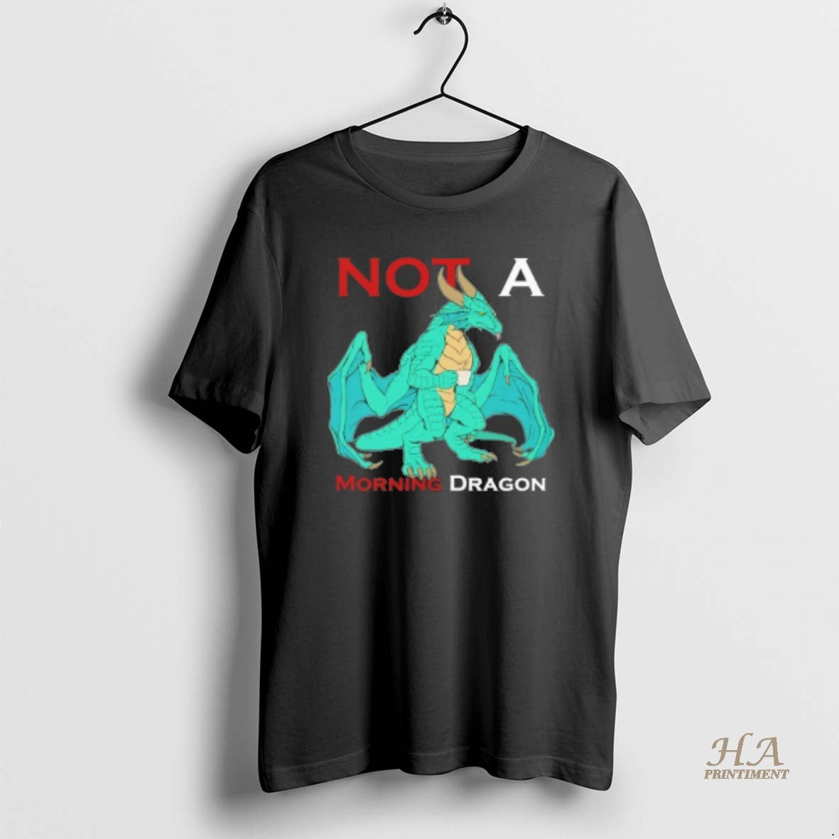 Official Not A Morning Dragon Shirt Hoodie Sweatshirt | PurePodTees.com