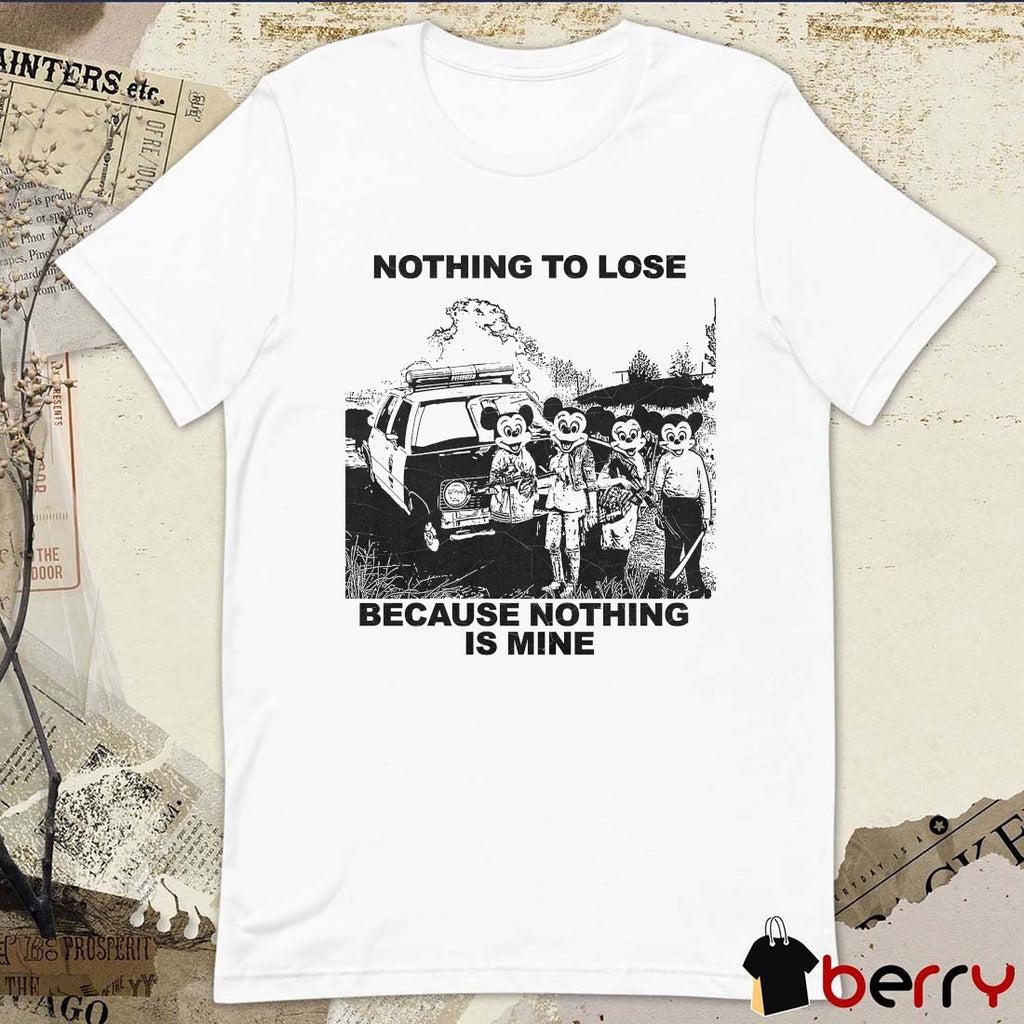 Nothing To Lose Because Nothing Is Mine Retro Gothic Vacation Graphic t-shirt