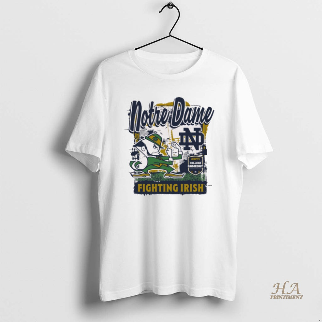 Official Notre Dame Fighting Irish 2025 Espn College Gameday Mascot Runner Shirt Hoodie Sweatshirt | PurePodTees.com