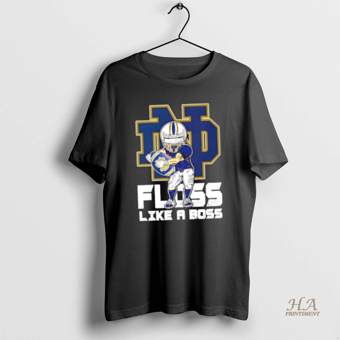 Official Notre Dame Fighting Irish Football Floss Like A Boss Shirt Hoodie Sweatshirt | PurePodTees.com