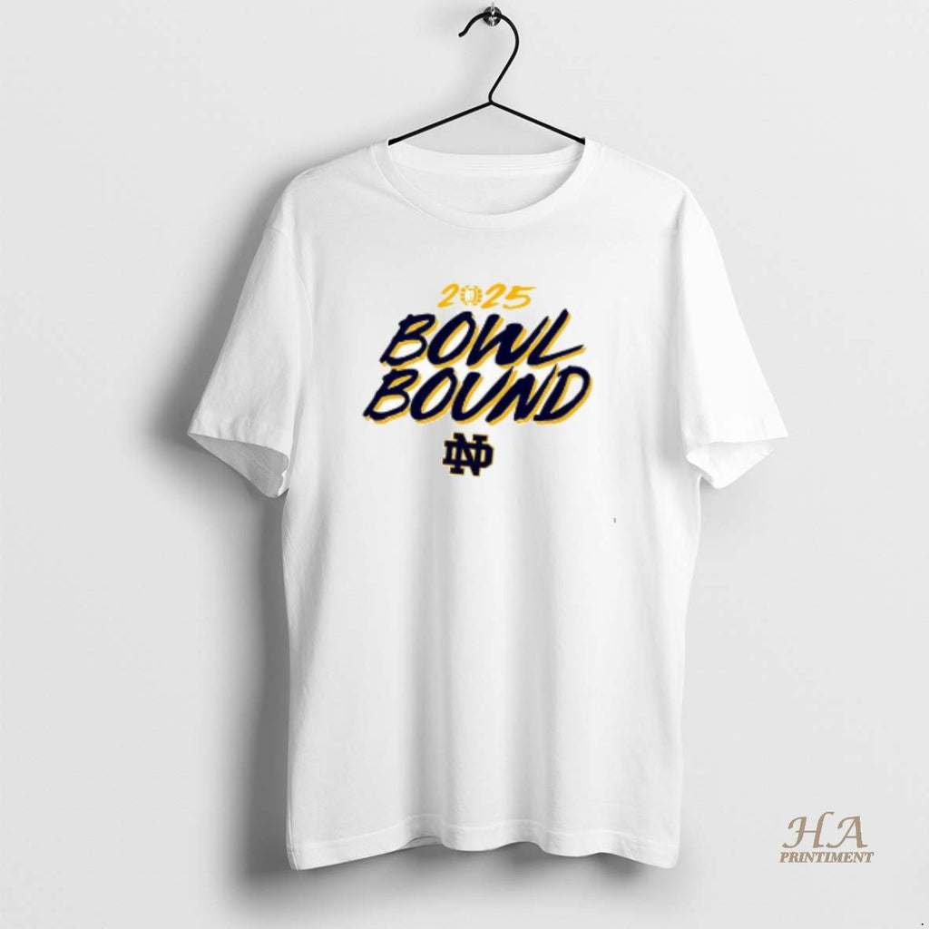 Official Notre Dame Fighting Irish Football 2025 Bowl Bound Shirt Hoodie Sweatshirt | PurePodTees.com