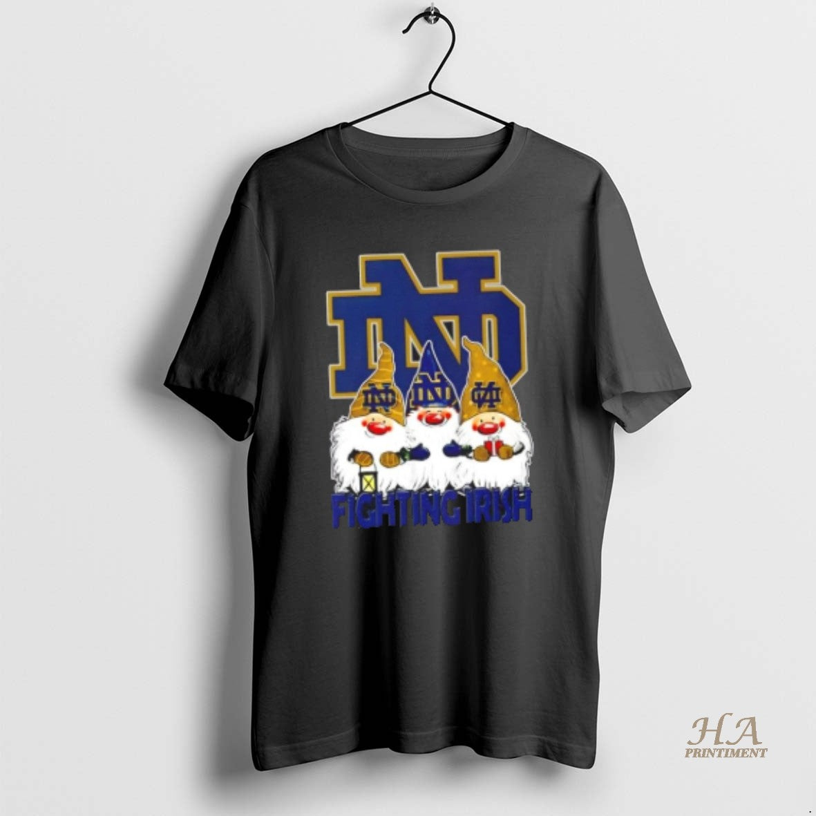 Official Notre Dame Fighting Irish X Gnomes Xmas Christmas Shirt Hoodie Sweatshirt | PurePodTees.com