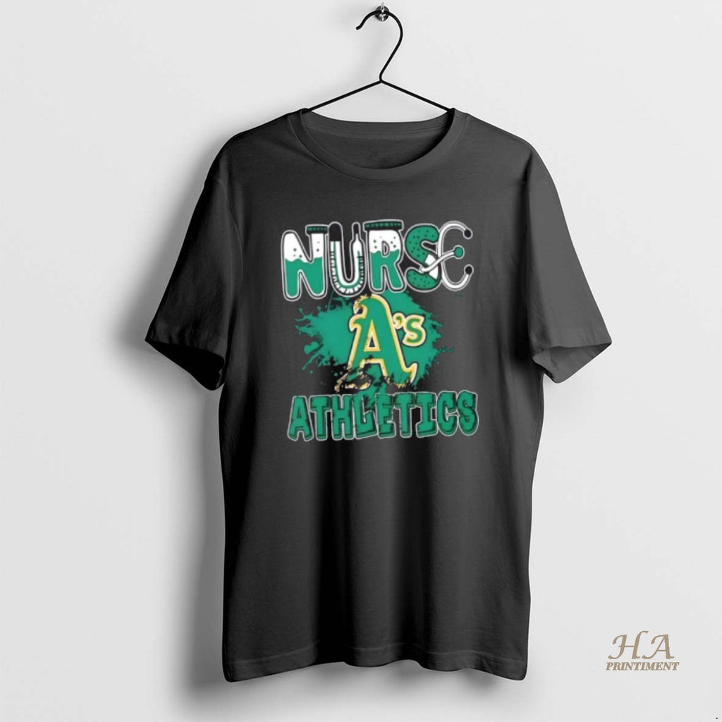 Official Nurse X Oakland Athletics Baseball Shirt Hoodie Sweatshirt | PurePodTees.com
