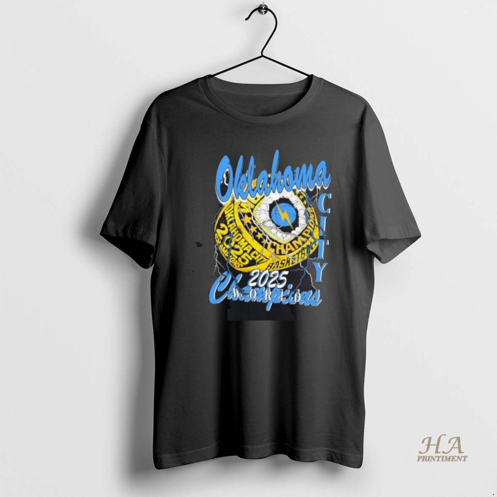 Official Okc 2025 Champions Ring Shirt Hoodie Sweatshirt | PurePodTees.com
