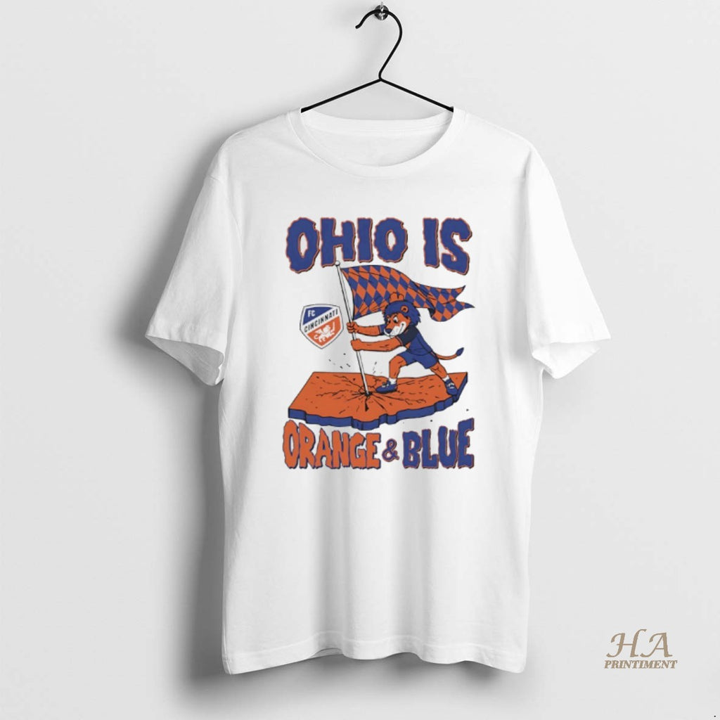 Official Ohio Is Orange And Blue Fc Cincinnati Shirt Hoodie Sweatshirt | PurePodTees.com