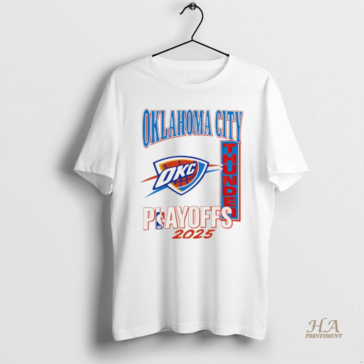 Official Oklahoma City Thunder Playoffs 2025 Logo Christmas Shirt Hoodie Sweatshirt | PurePodTees.com