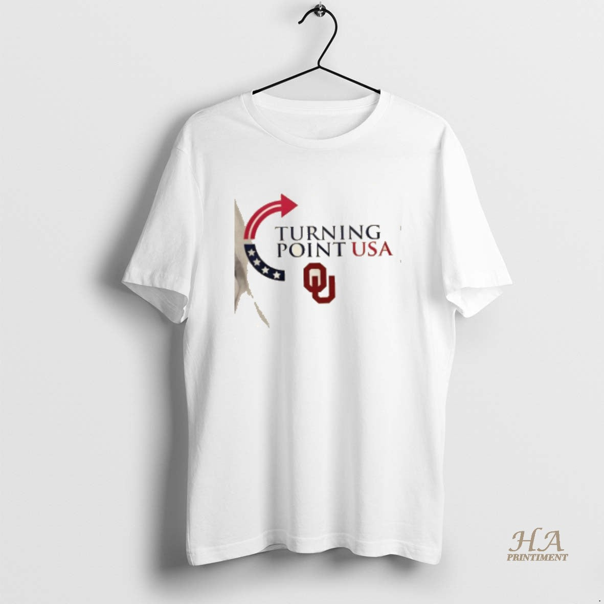 Official Oklahoma Sooners X Freedom Turning Point Usa Charlie Kirk 2 Sided Shirt Hoodie Sweatshirt | PurePodTees.com