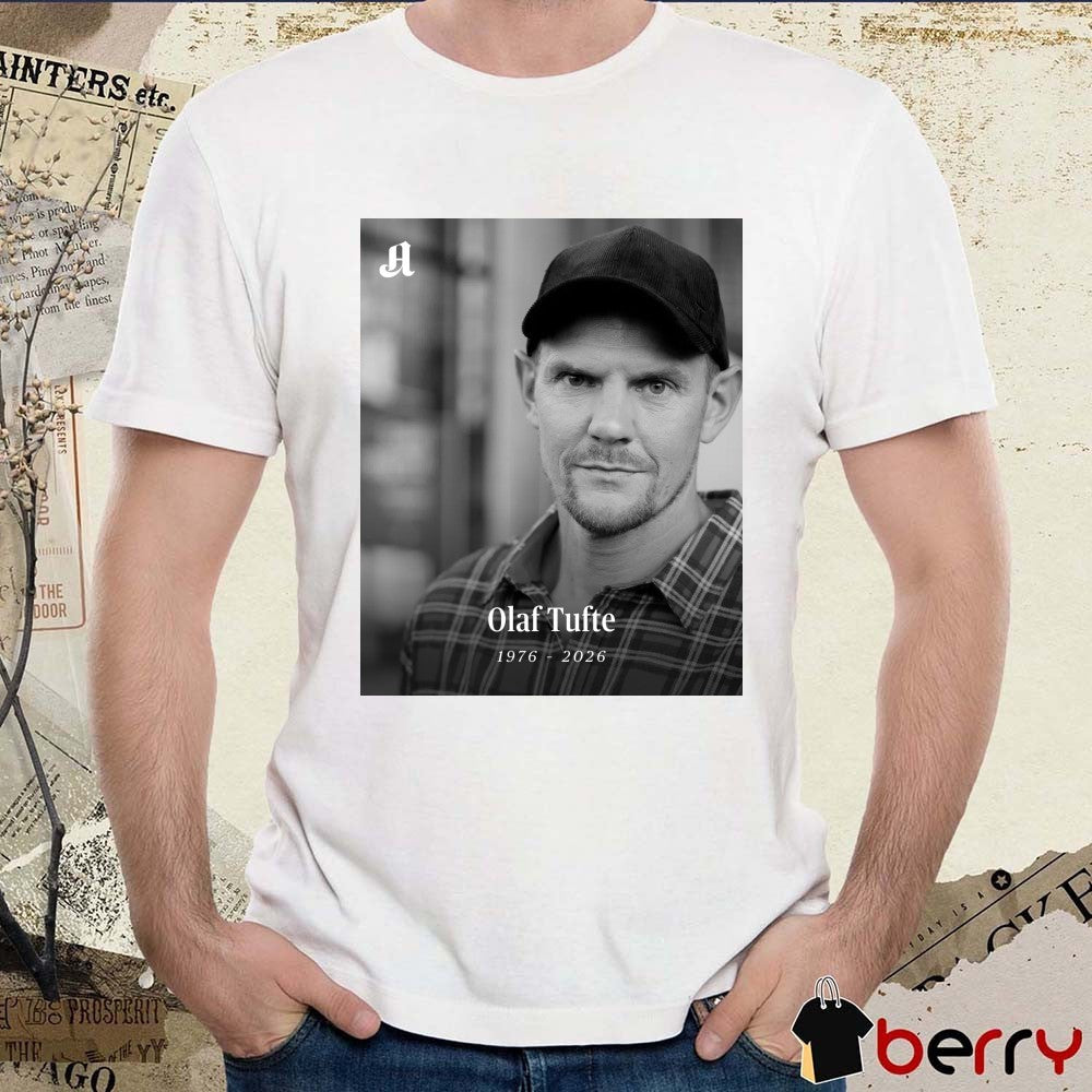 Olaf Tufte 1976 – 2026 Aftenposten Poster t-shirt