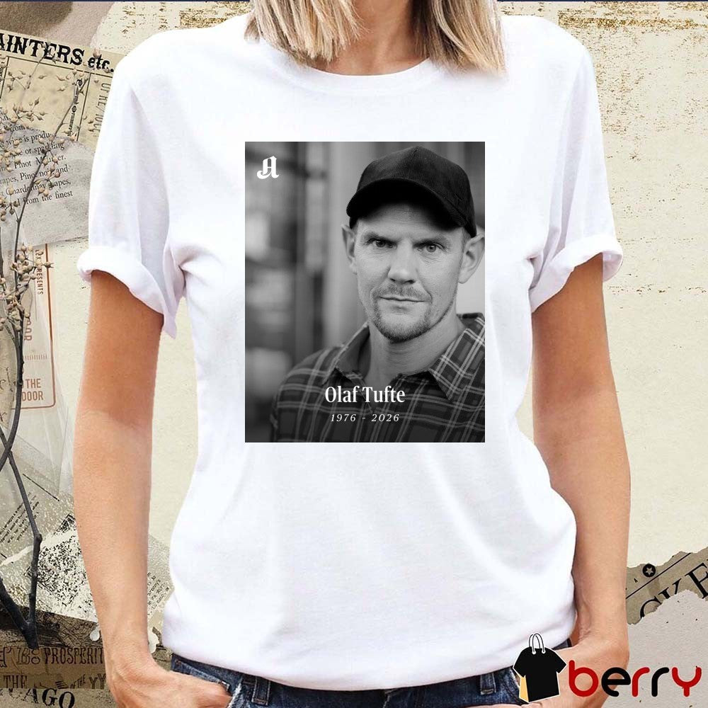 Olaf Tufte 1976 – 2026 Aftenposten Poster t-shirt