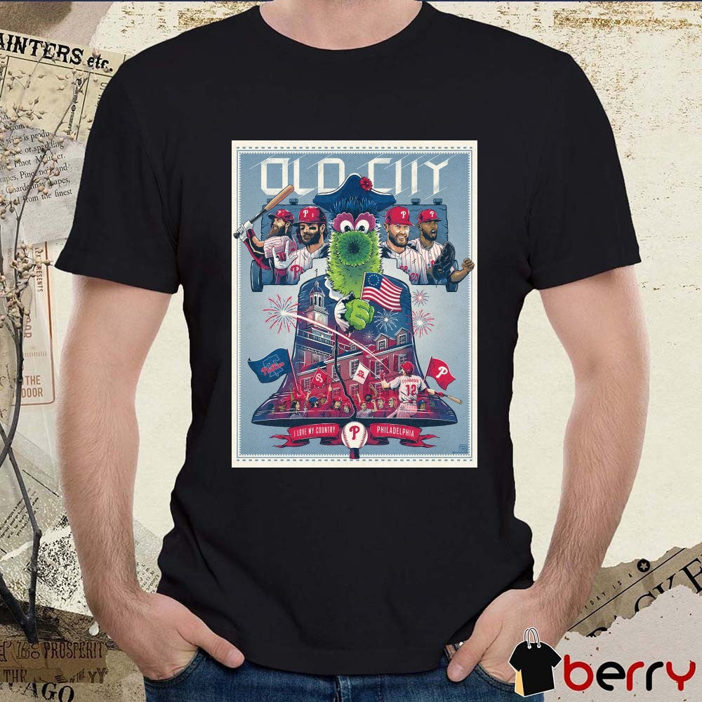 Old City I Love My Country Philadelphia Phillies 2026 MLB All-Star Week in July Poster t-shirt