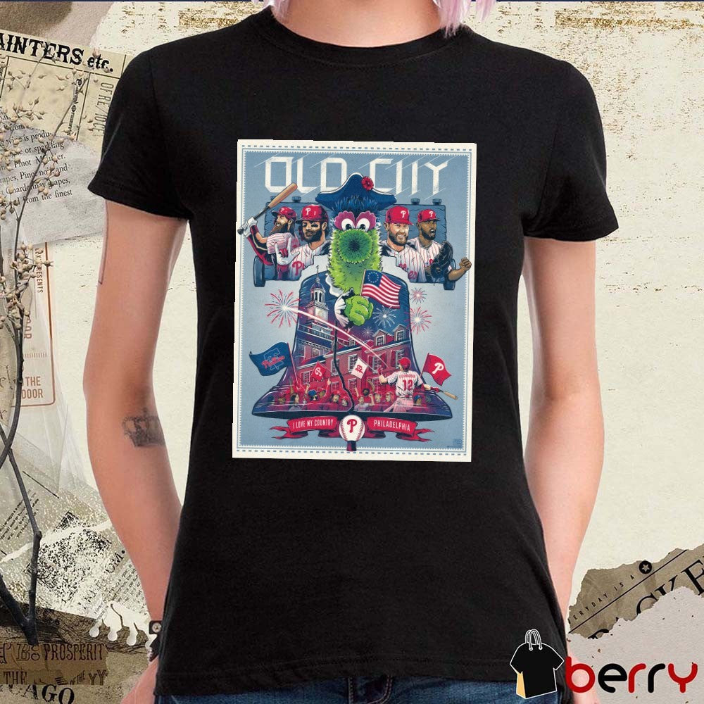 Old City I Love My Country Philadelphia Phillies 2026 MLB All-Star Week in July Poster t-shirt