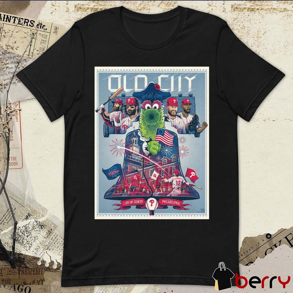 Old City I Love My Country Philadelphia Phillies 2026 MLB All-Star Week in July Poster t-shirt