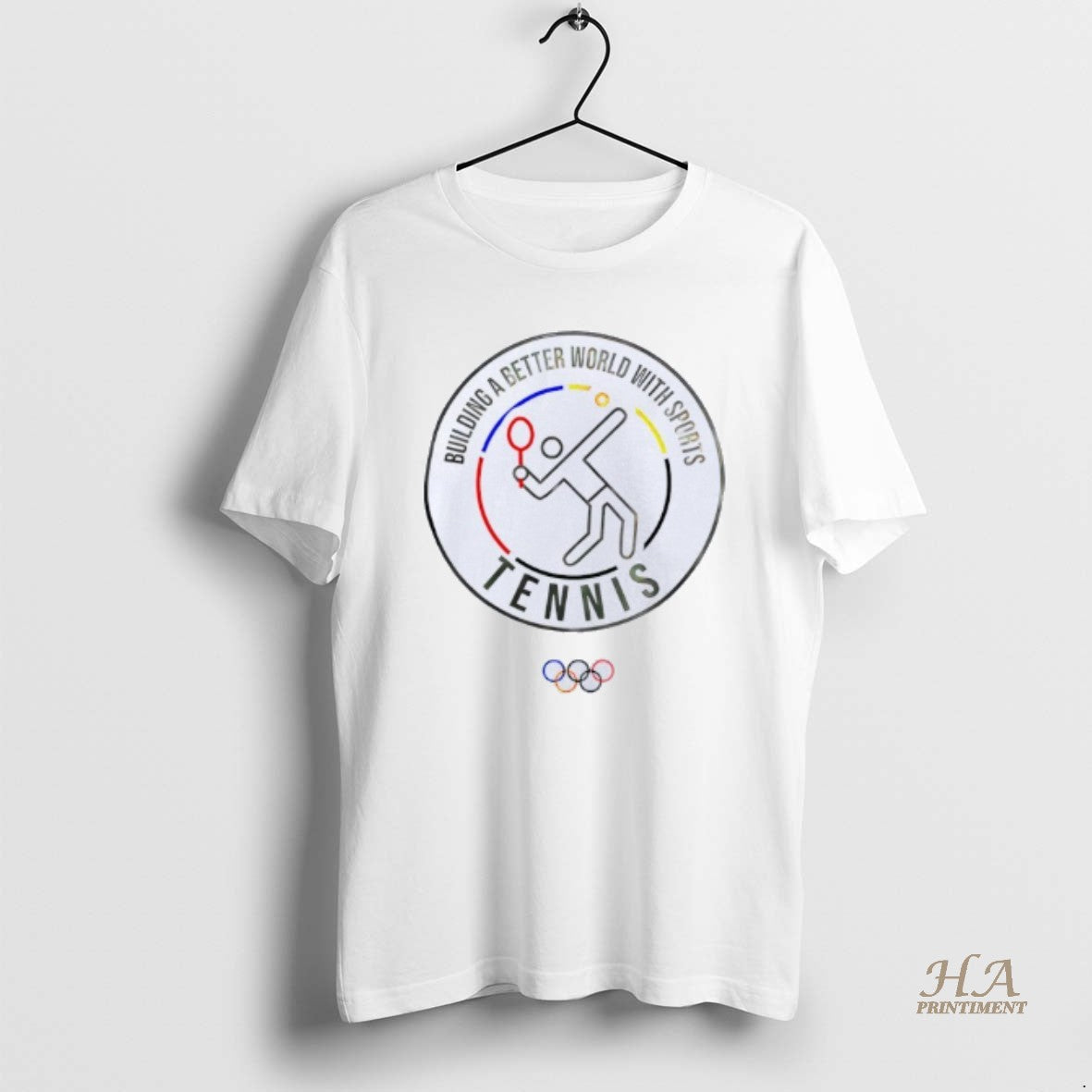 Official Olympic Collection Tennis Pictogram Shirt Hoodie Sweatshirt | PurePodTees.com