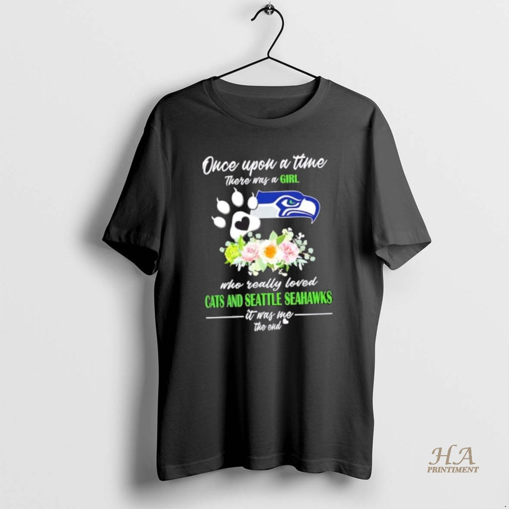 Official Once Upon A Time There Was A Girl Who Really Loved Cats And Seattle Shirt Hoodie Sweatshirt | PurePodTees.com