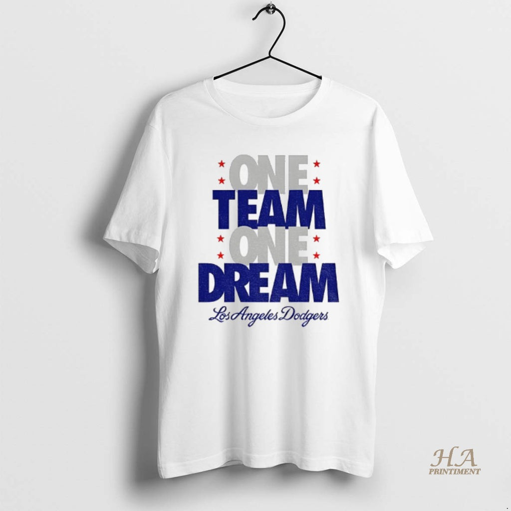 Official One Team One Dream Los Angeles Dodgers Back 2 Back Champions Mlb World Series Shirt Hoodie Sweatshirt