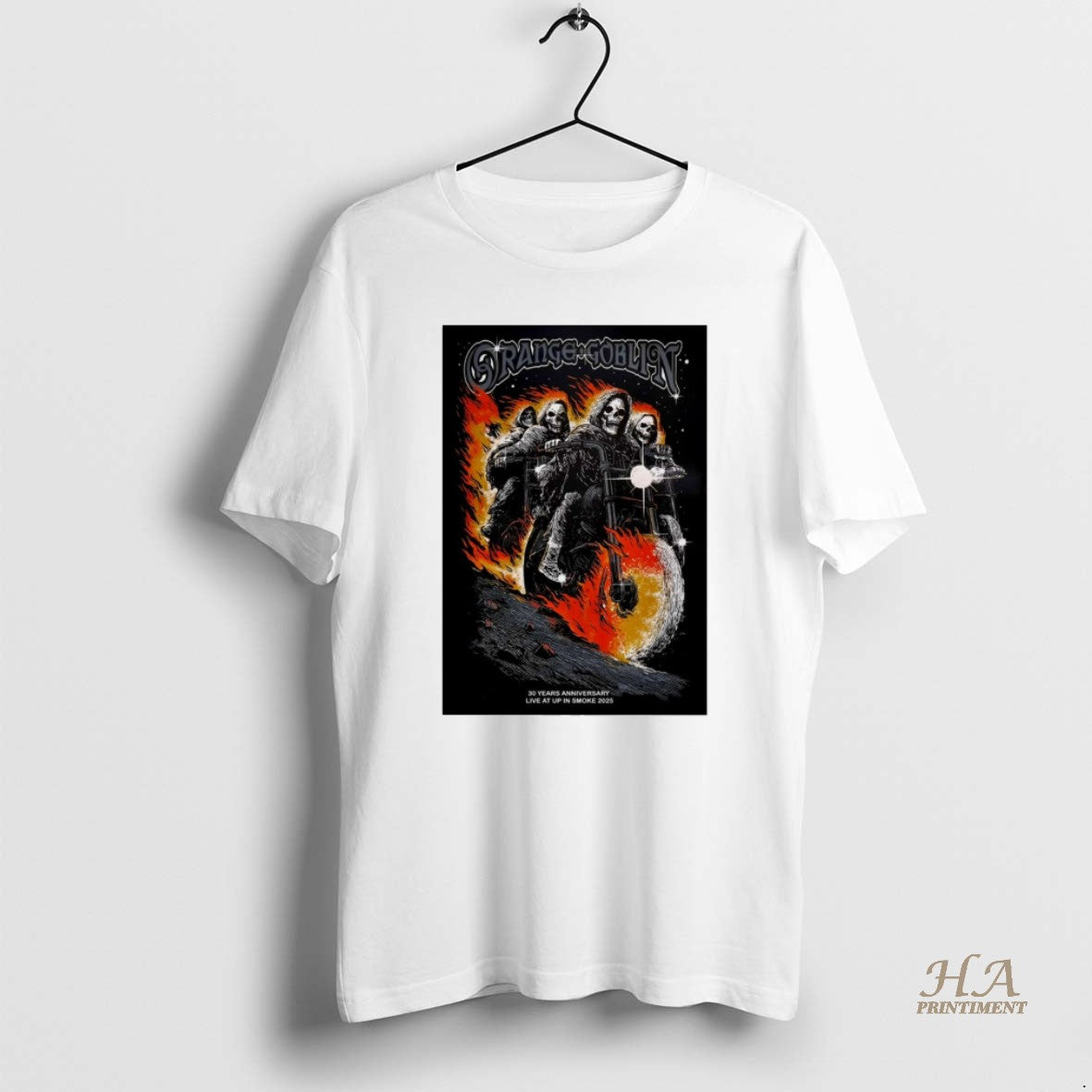 Official Orange Goblin 30 Years Anniversary Live At Up In Smoke 2025 Concert Shirt Hoodie Sweatshirt | PurePodTees.com
