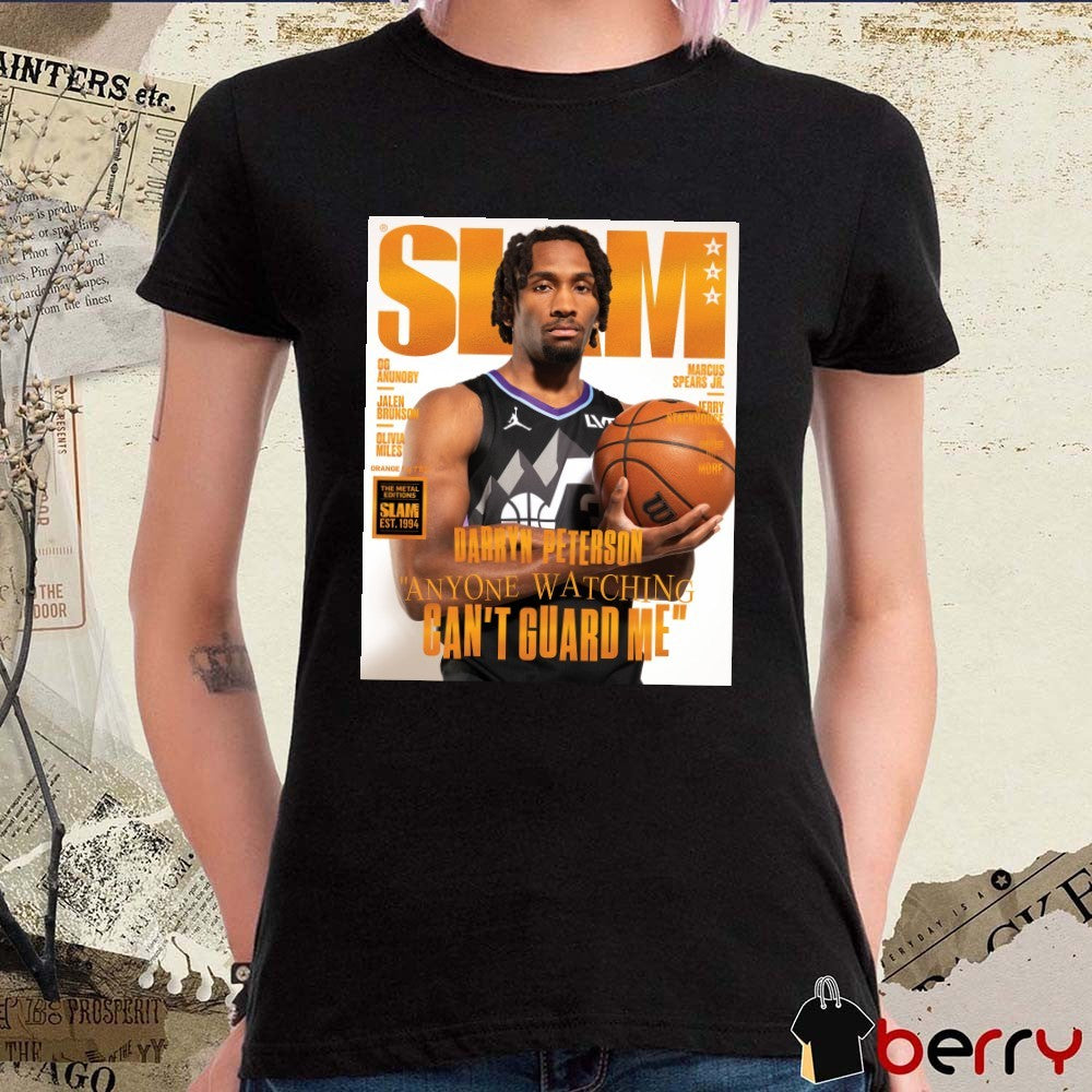 Orange Metal SLAM Utah Jazz NBA Darryn Peterson Anyone Watching Can’t Guard Me Magazine t-shirt