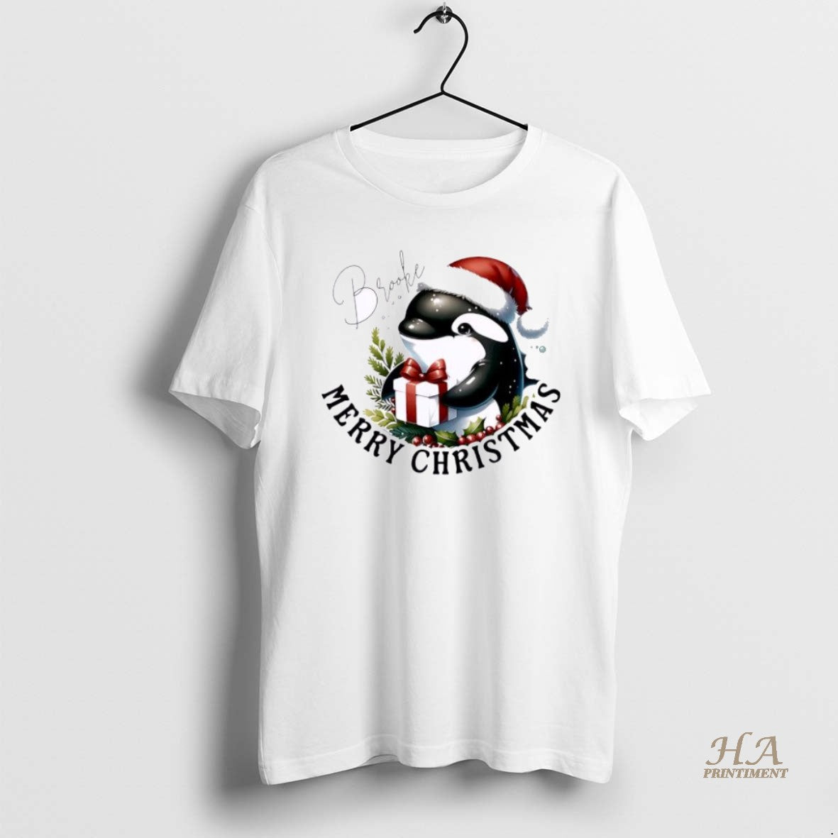 Official Orca Baby Xmas Babys First Christmas Personalized Ornaments White Shirt Hoodie Sweatshirt | PurePodTees.com