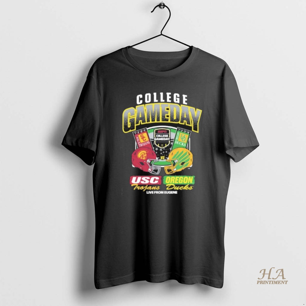 Official Oregon Vs Usc 2025 College Gameday Matchup Nov 22 2025 Shirt Hoodie Sweatshirt | PurePodTees.com
