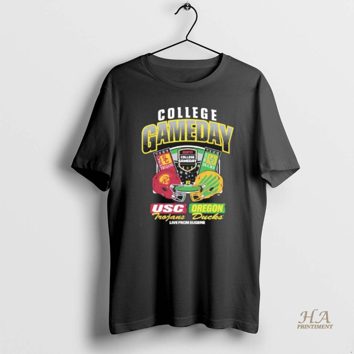 Official Oregon Vs Usc 2025 College Gameday Matchup Nov 22 2025 Shirt Hoodie Sweatshirt | PurePodTees.com