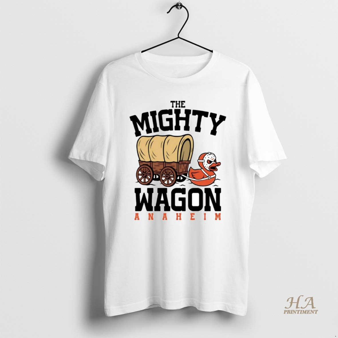 Official Oregon Trail The Mighty Wagon Anaheim Ducks Shirt Hoodie Sweatshirt | PurePodTees.com