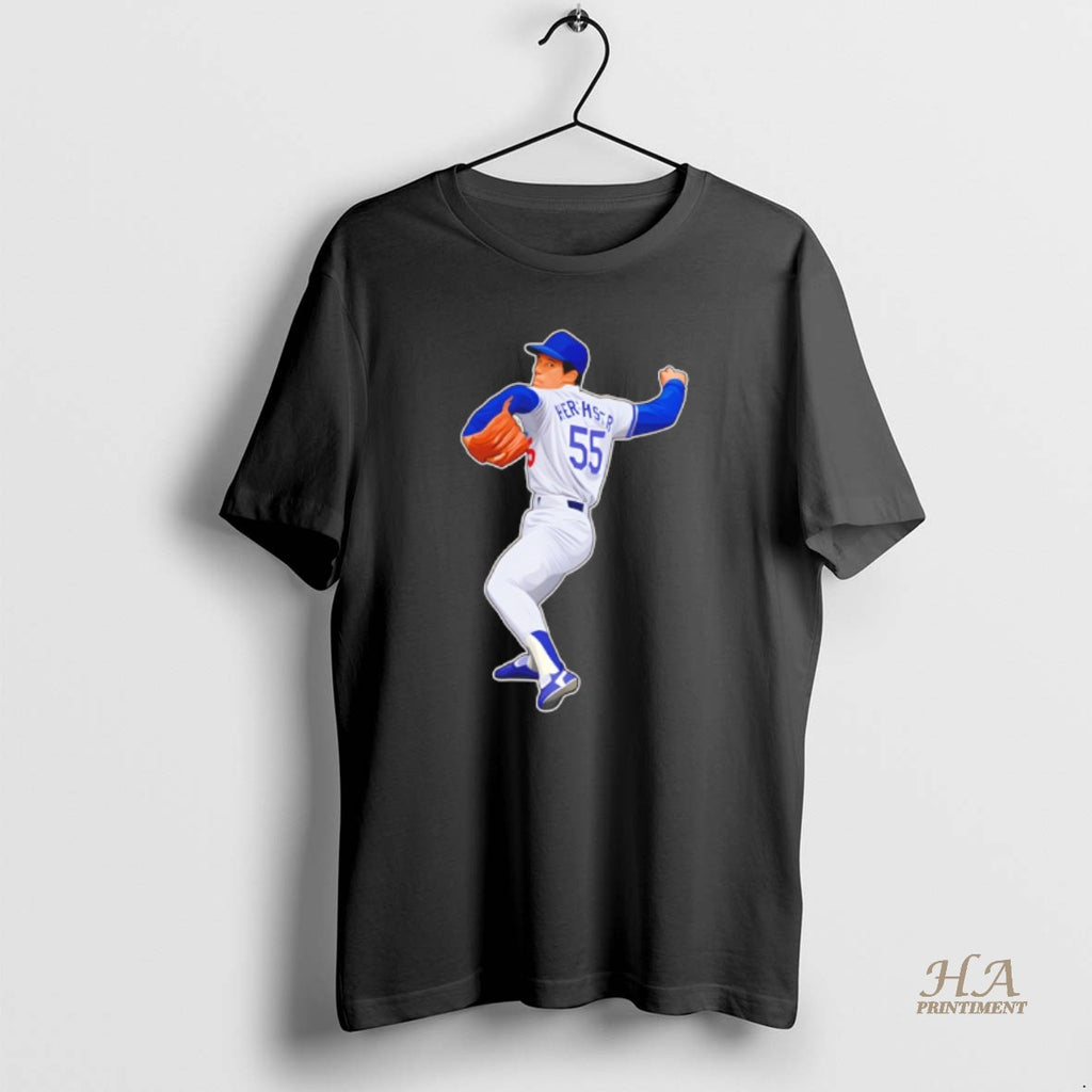 Official Orel Hershiser Pitching Legend Number 55 Los Angeles Dodgers Mlb Baseball Champions 2025 Shirt Hoodie Sweatshirt