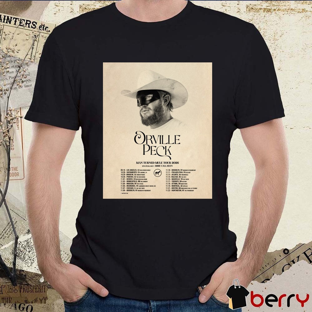Orville Peck Man Turned Mule Tour 2026 Tour Dates Schedule Poster t-shirt