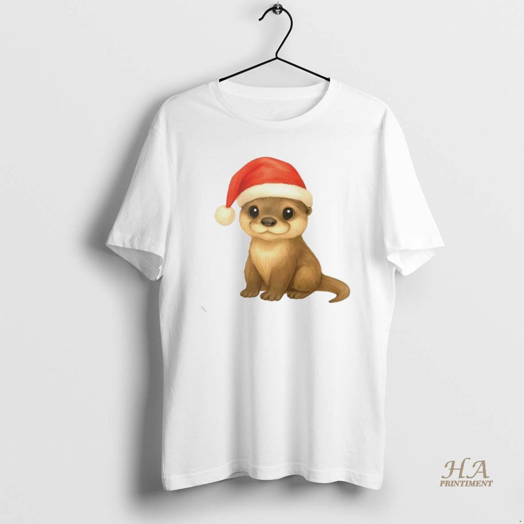 Official Otter Baby Christmas Personalized Ornaments White Shirt Hoodie Sweatshirt | PurePodTees.com