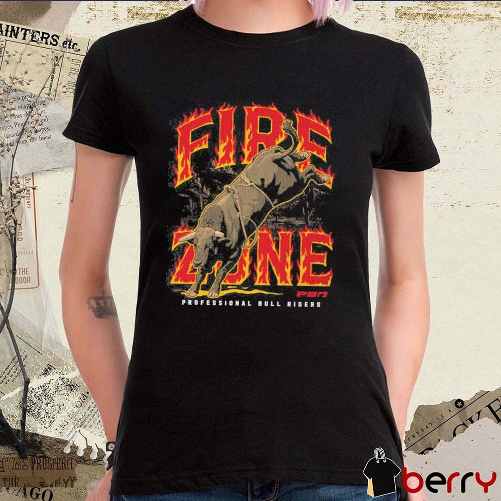 PBR Professional Bull Riders Fire Zone Bucking Bull 2026 t-shirt