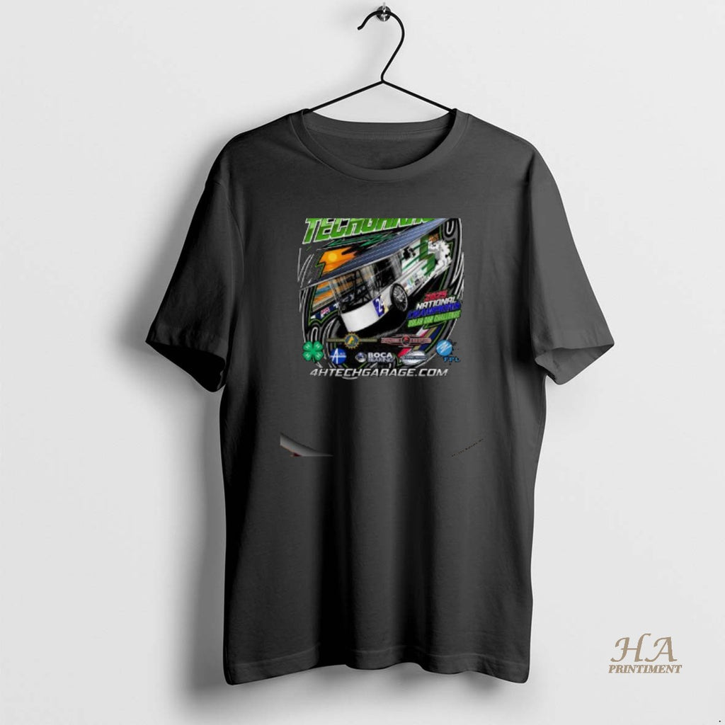 Official Palm Beach 4 H Techgarage 2025 National Champions Solar Car Challenge Circle Black Shirt Hoodie Sweatshirt