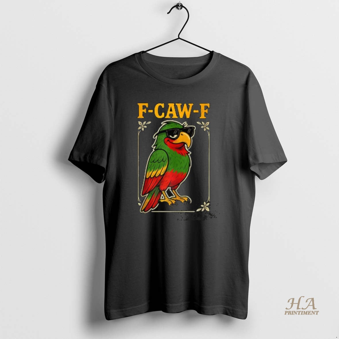Official Parrot F Caw F Funny Shirt Hoodie Sweatshirt | PurePodTees.com