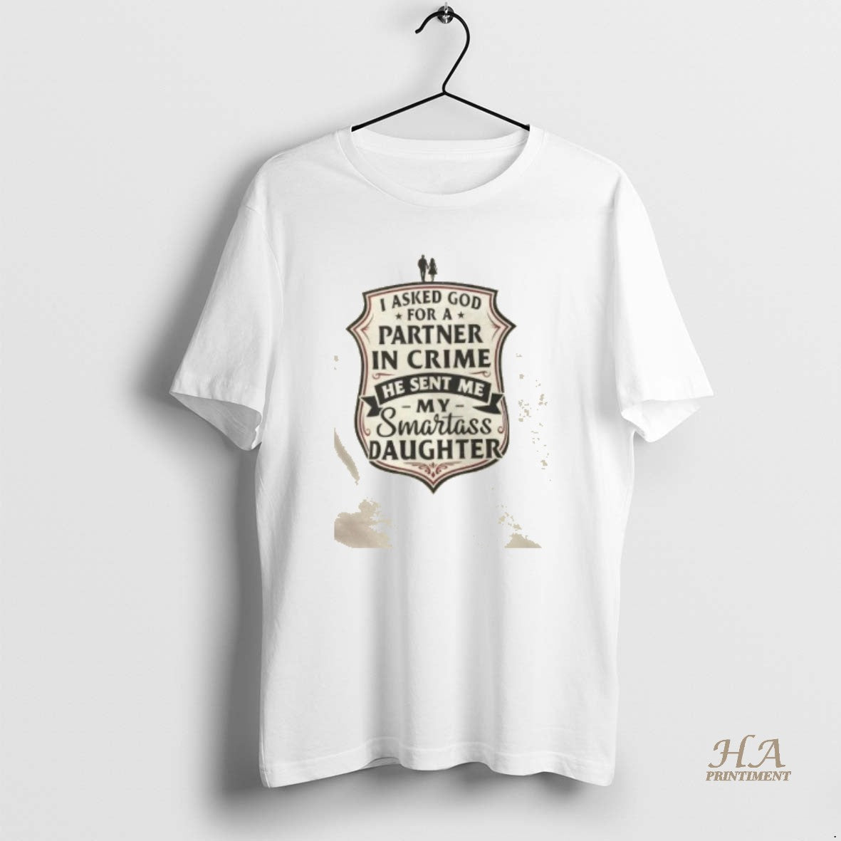 Official Partner In Crime Daughter Dad Gift Shirt Hoodie Sweatshirt | PurePodTees.com