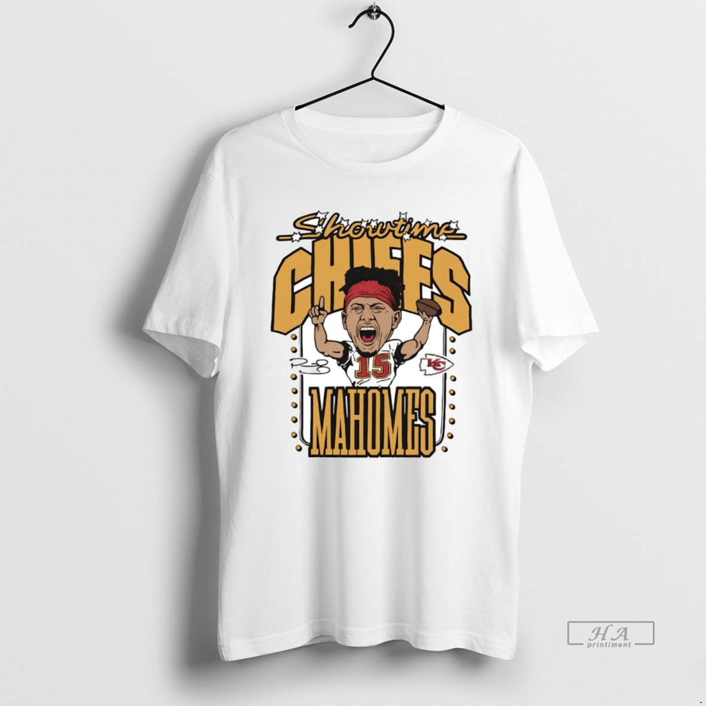 Official Patrick Mahomes Showtime Caricature Chiefs