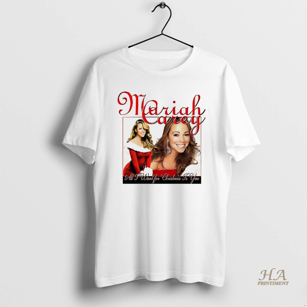 Official Pca Mariah Carey All I Want For Christmas Is You White Shirt Hoodie Sweatshirt | PurePodTees.com