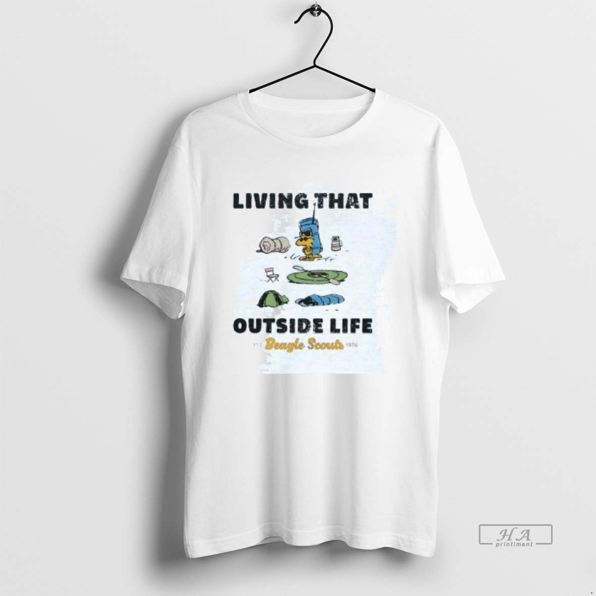 Official Peanuts Beagle Scouts Living That Outside Life Est 1974 Shirt Hoodie Sweatshirt | PurePodTees.com