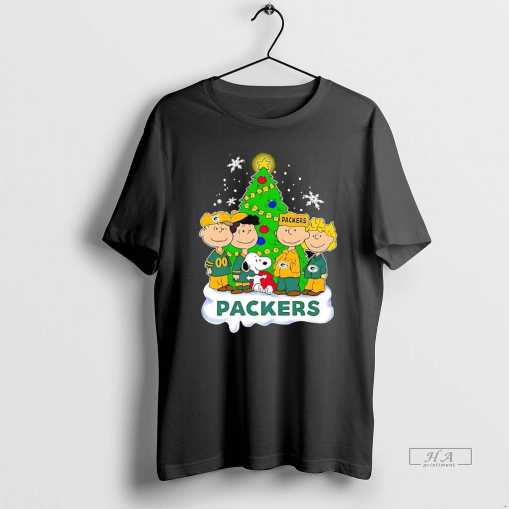 Official Peanuts Green Bay Packers Under Christmas Tree