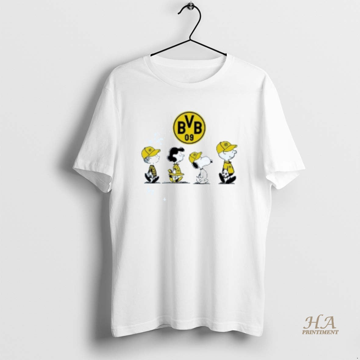 Official Peanuts Characters Borussia Dortmund Shirt Hoodie Sweatshirt | PurePodTees.com