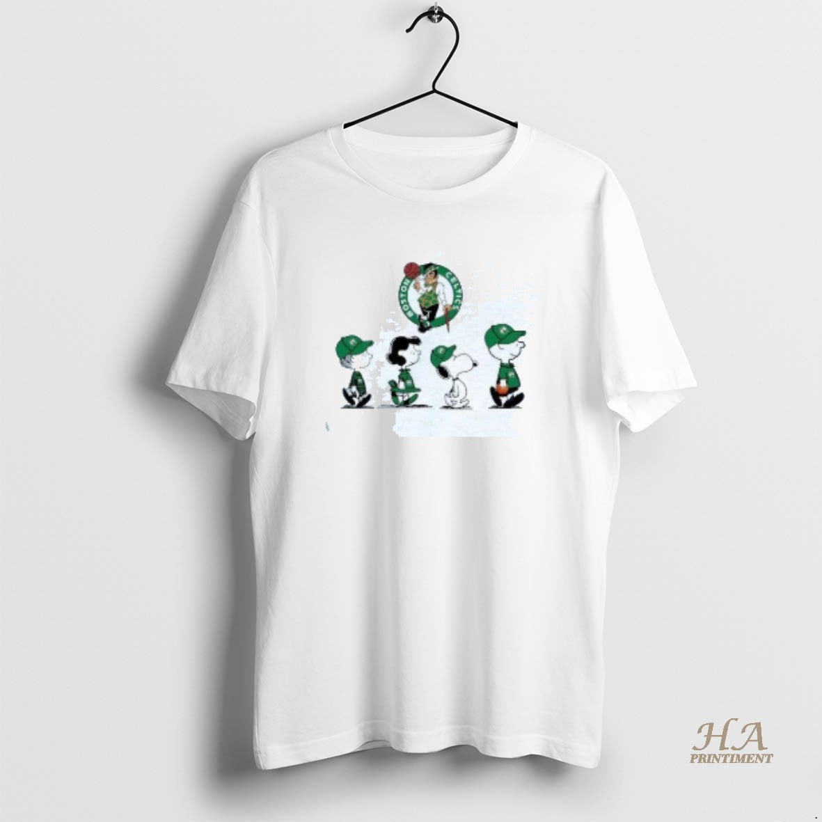 Official Peanuts Characters Boston Celtics Shirt Hoodie Sweatshirt | PurePodTees.com