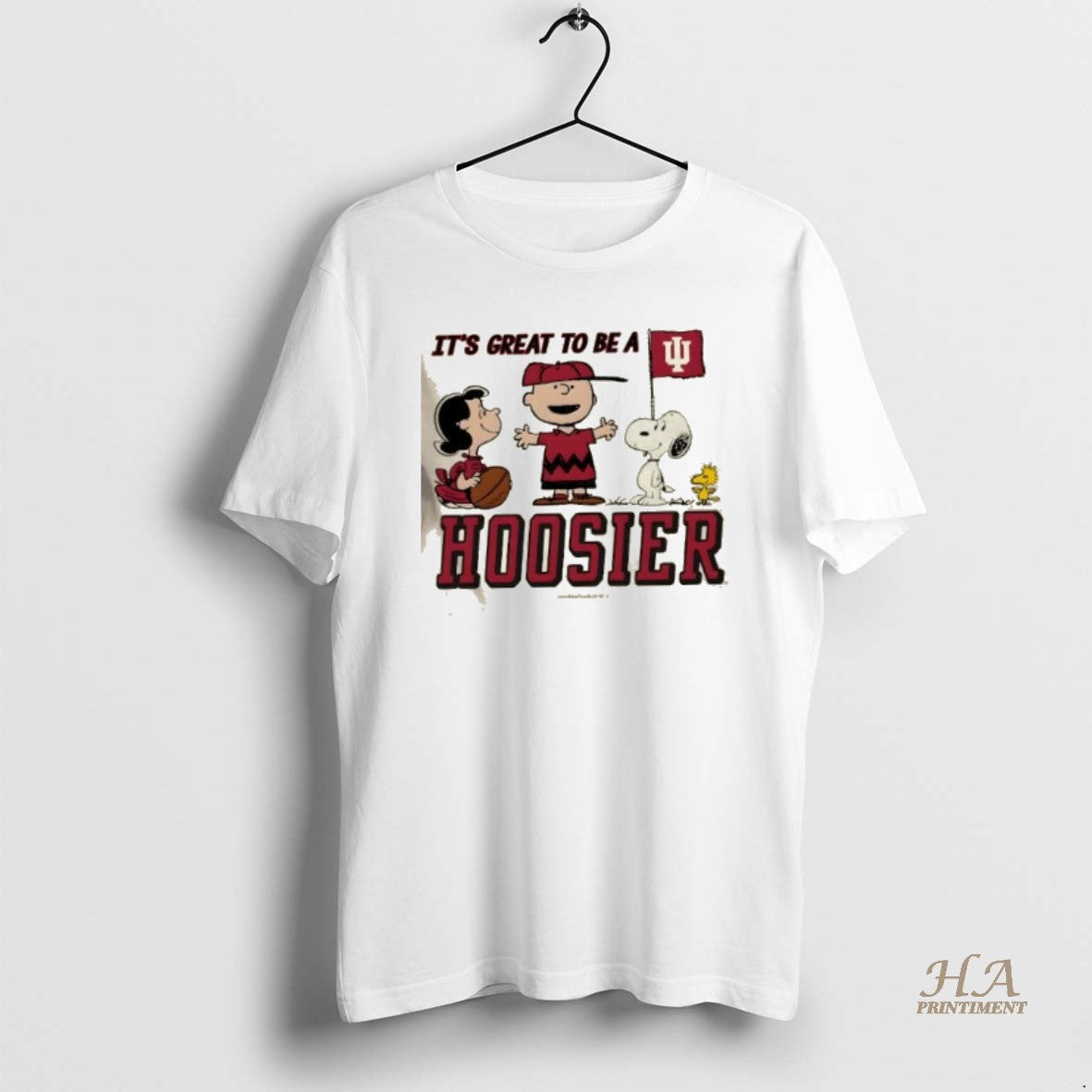 Official Peanuts X Indiana Its Great To Be A Hoosier Shirt Hoodie Sweatshirt | PurePodTees.com