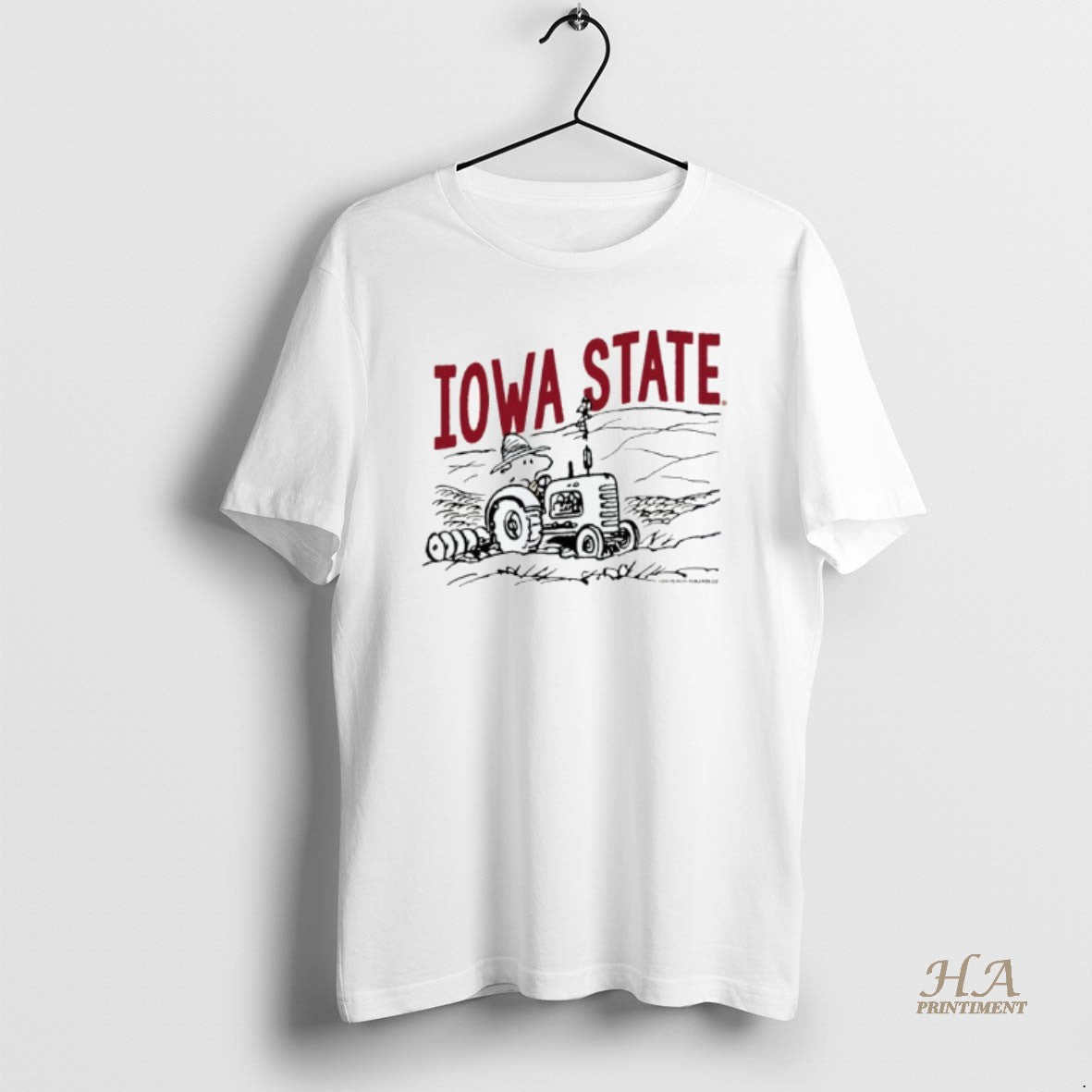 Official Peanuts X Iowa State Woodstock Farmer Shirt Hoodie Sweatshirt | PurePodTees.com