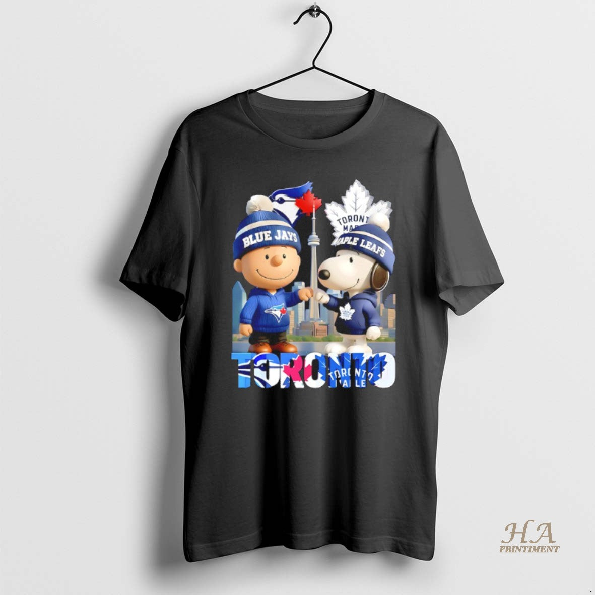 Official Peanuts X Sports In Toronto Blue Jays And Maple Leafs Shirt Hoodie Sweatshirt | PurePodTees.com