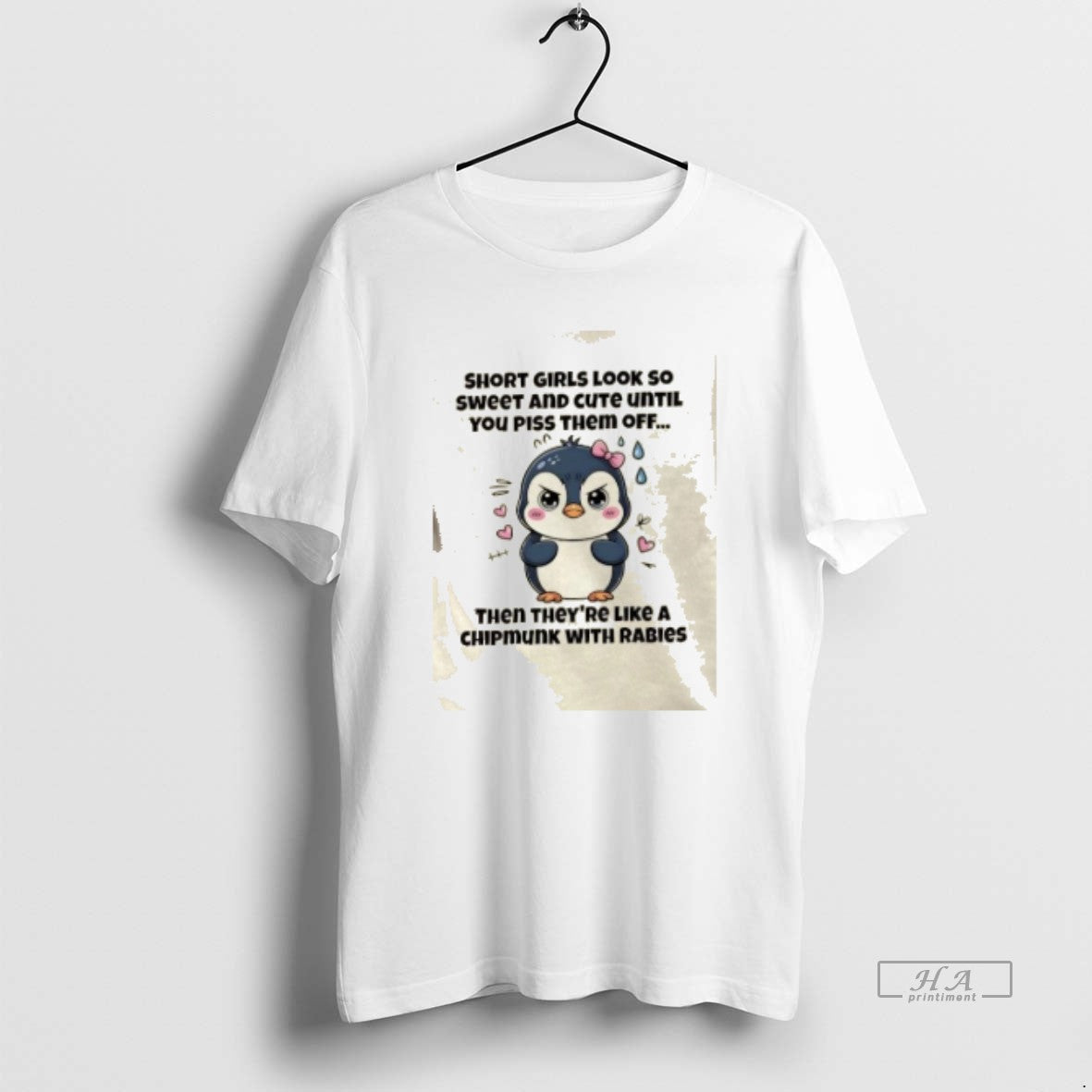 Official Penguin Short Girls Look So Sweet And Cute Until You Piss Them Off Shirt Hoodie Sweatshirt | PurePodTees.com