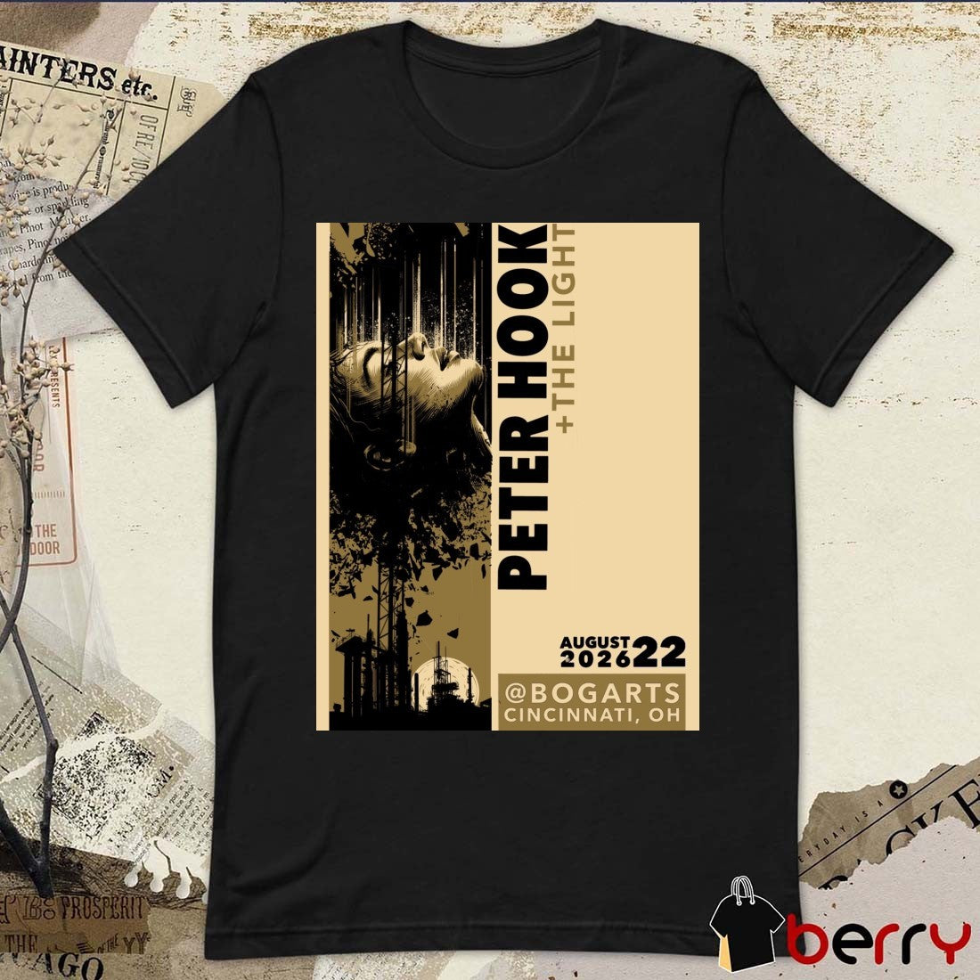 Peter Hook And The Light August 22 2026 in Cincinnati OH Poster t-shirt