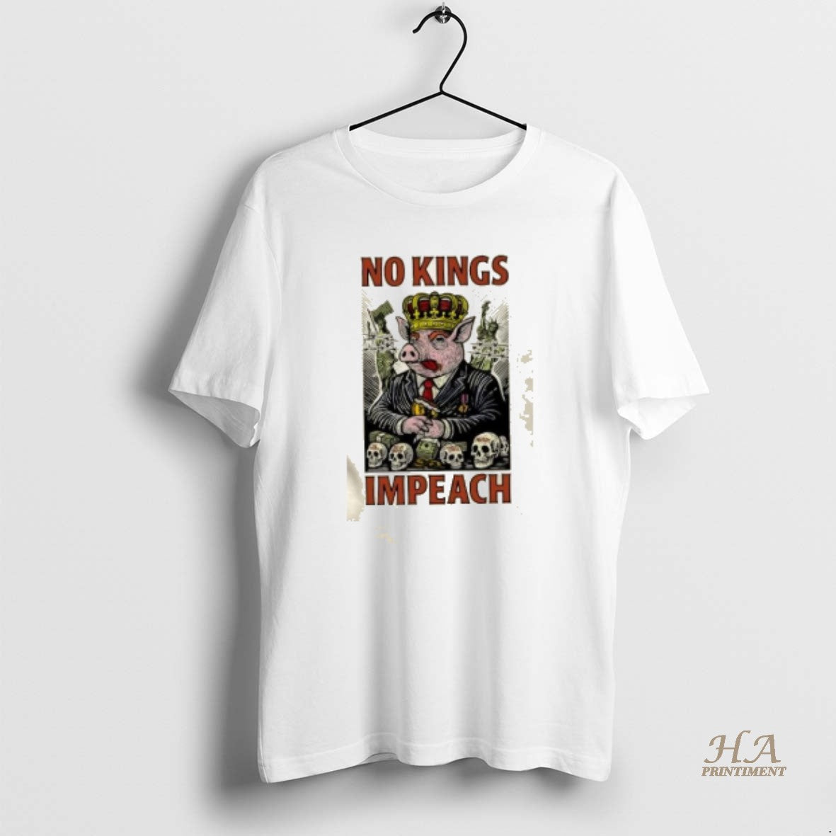 Official Pig No Kings Impeach Shirt Hoodie Sweatshirt | PurePodTees.com