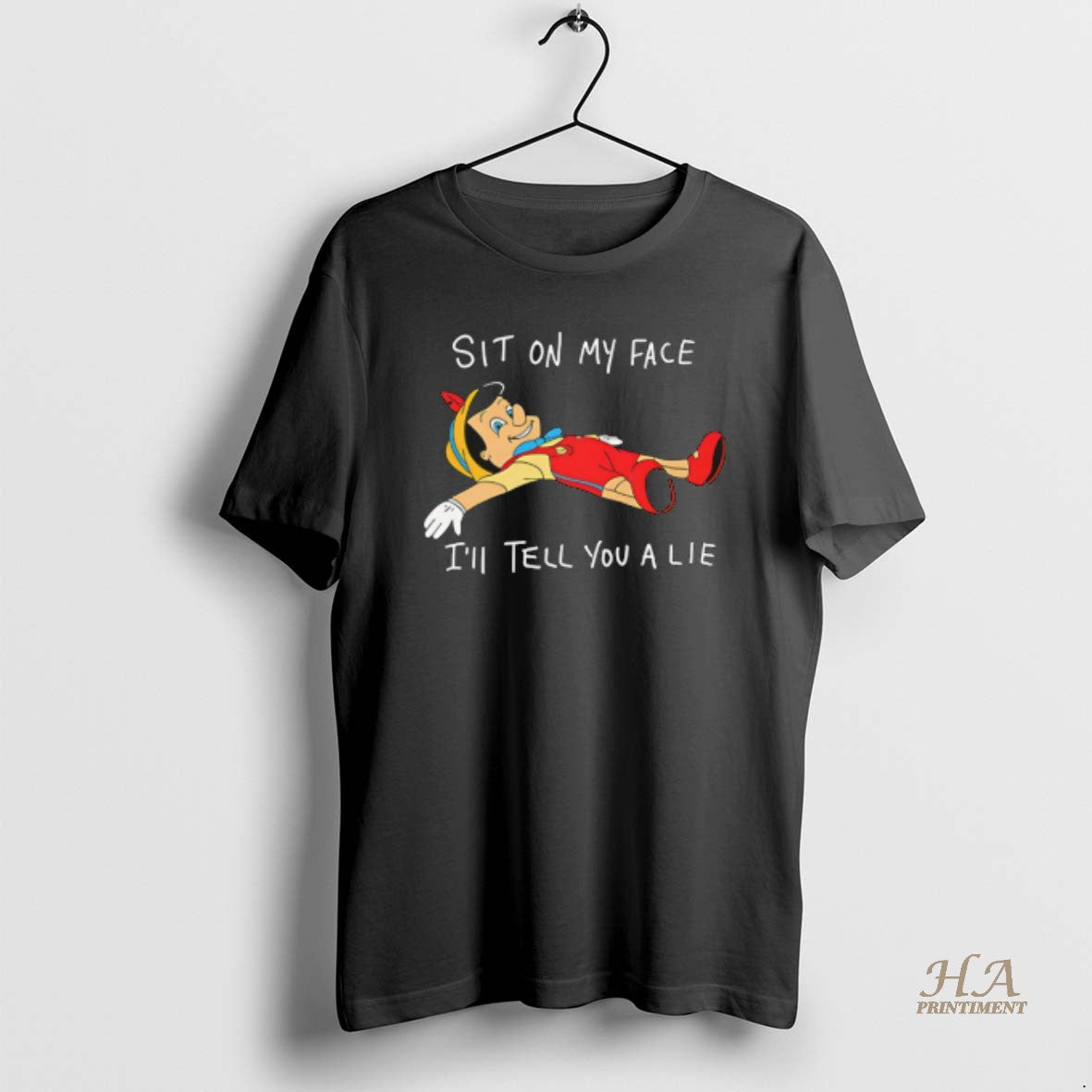 Official Pinocchio Sit On My Face Ill Tell You A Lie Shirt Hoodie Sweatshirt | PurePodTees.com