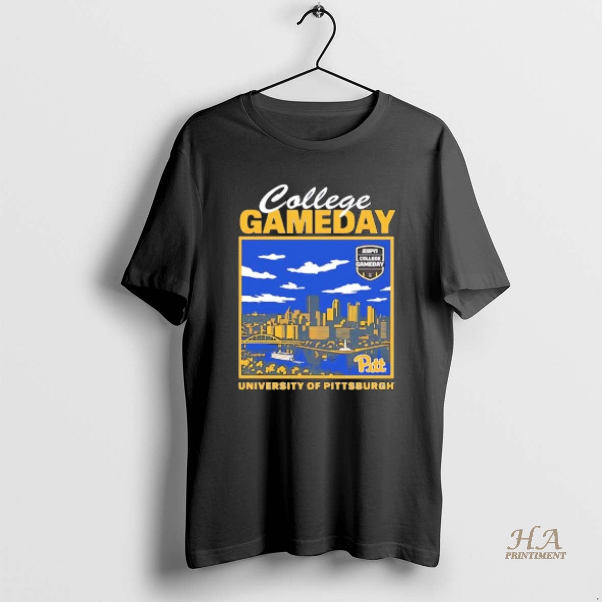 Official Pitt Panthers 2025 College Gameday City Skyline Shirt Hoodie Sweatshirt | PurePodTees.com