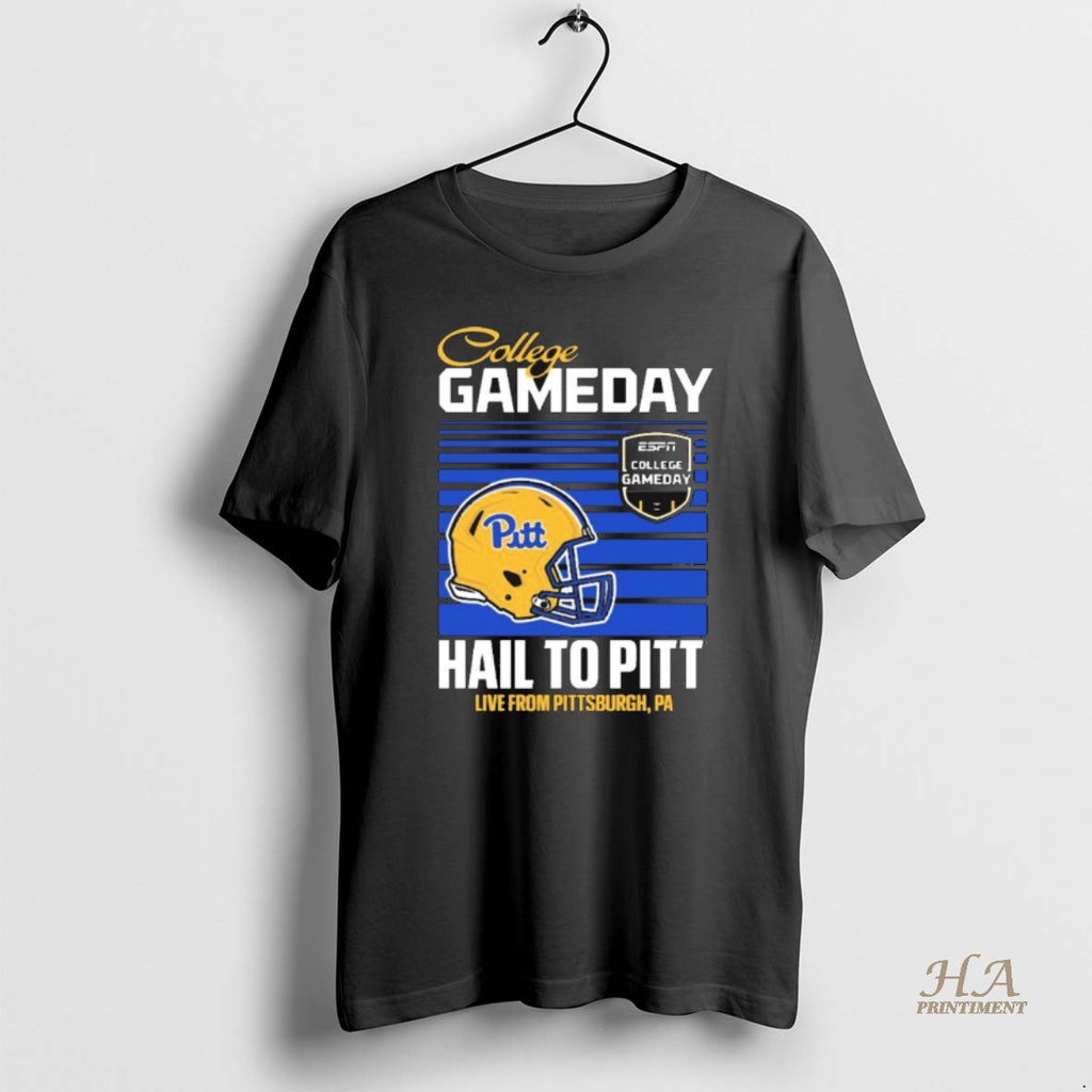 Official Pitt Panthers College Gameday Hail To Pitt Live From Pittsburgh Pa Helmet Shirt Hoodie Sweatshirt | PurePodTees.com