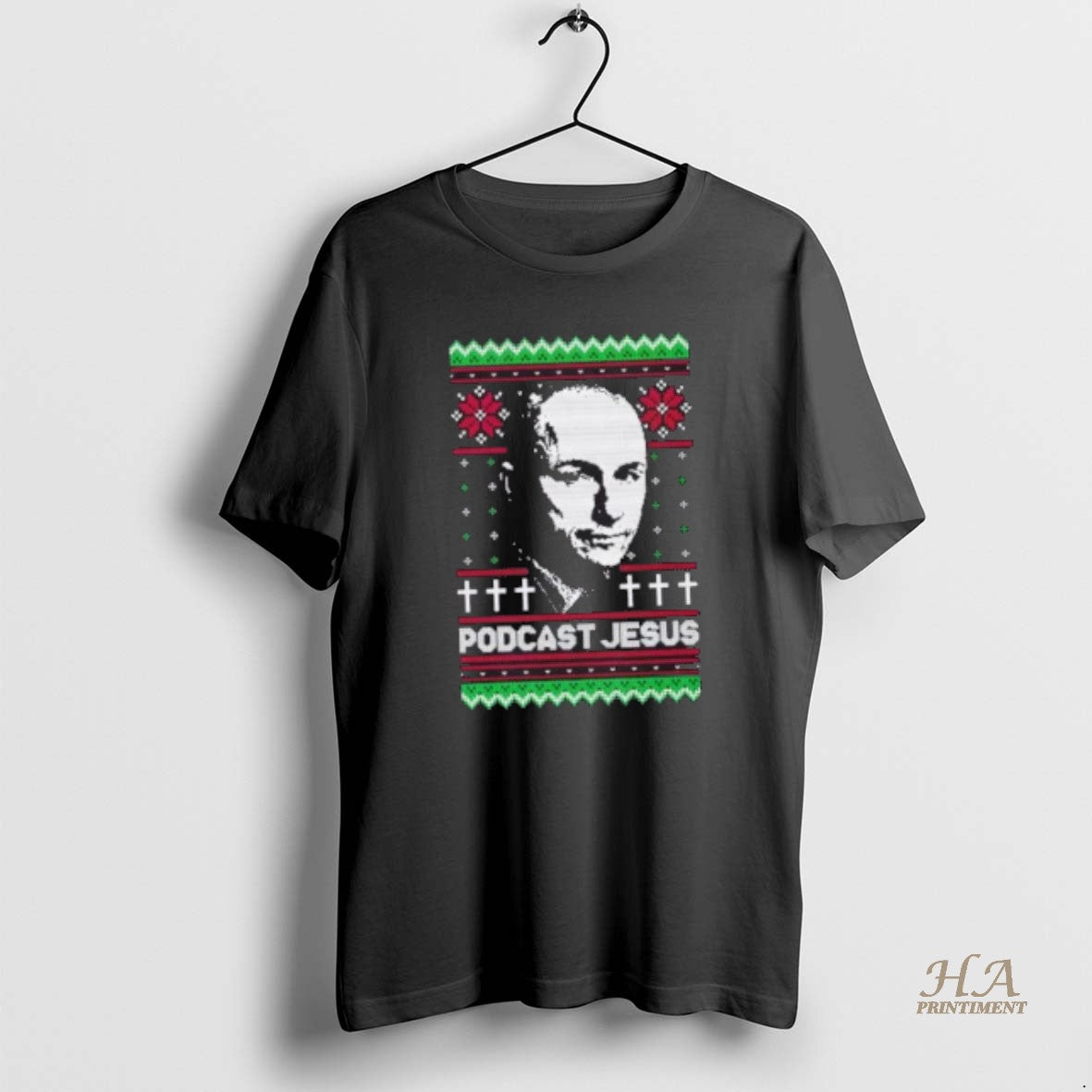 Official Podcast Jesus Ugly Christmas Shirt Hoodie Sweatshirt | PurePodTees.com