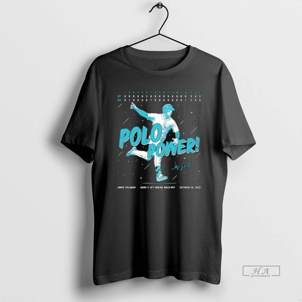 Official Polo Power Jorge Polanco Seattle Mariners Baseball 2025